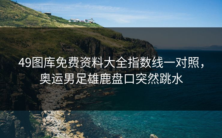 49图库免费资料大全指数线一对照，奥运男足雄鹿盘口突然跳水