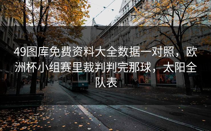 49图库免费资料大全数据一对照，欧洲杯小组赛里裁判判完那球，太阳全队表